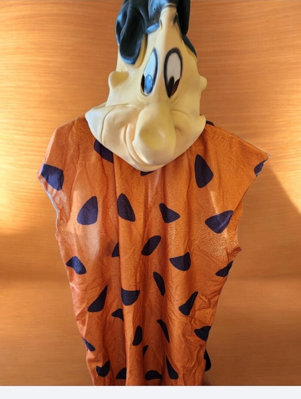 Vintage■The Flintstones Fred Costume Tunic with Mask - EUC ● Read Below ■ Firm